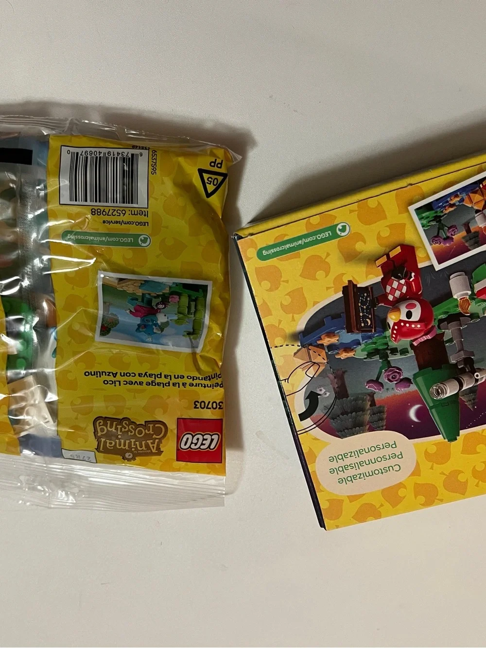 LEGO Animal Crossing 30703 Julian's Beach Painting 77053 Stargazing with Celeste